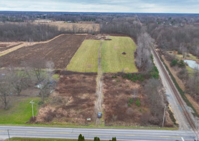 Wales Center Vacant Industrial Land Aerial Image