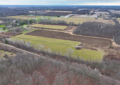 Wales Center Vacant Industrial Land Aerial Image