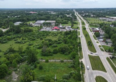 Scio Township Industrial Land Drone Image