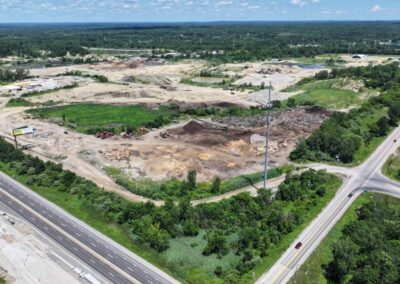 Groveland Township Industrial Land Drone Photo