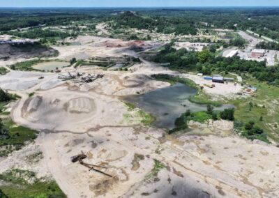 Groveland Township Industrial Land Drone Photo